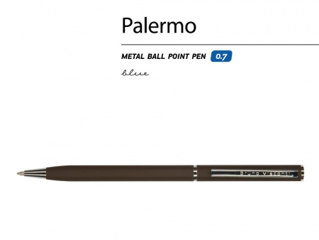 Ручка металлическая шариковая «Palermo», софт-тач
