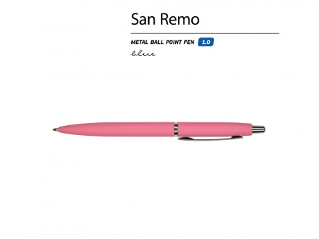 Ручка металлическая шариковая «San Remo», софт-тач