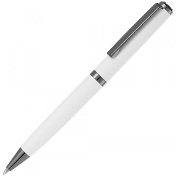 Ручка шариковая Inkish Gunmetal в футляре, белая