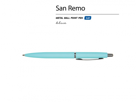 Ручка металлическая шариковая «San Remo», софт-тач