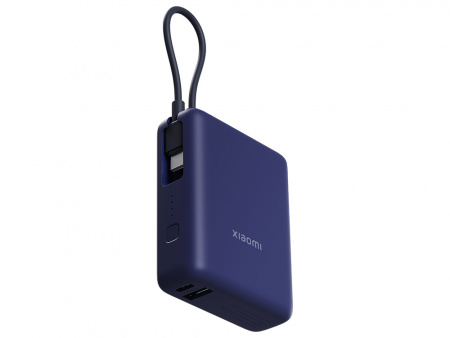 Внешний аккумулятор со встроенным кабелем Xiaomi 33W Power Bank (Integrated Cable), 10000 мАч