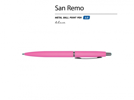 Ручка металлическая шариковая «San Remo», софт-тач