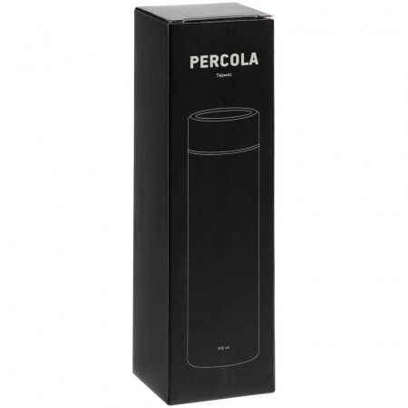 Термос с ситечком Percola, темно-синий