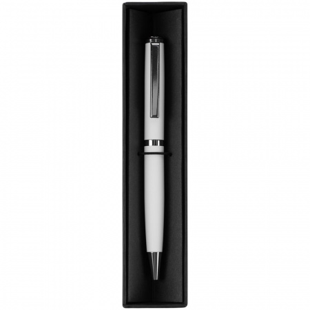 Ручка шариковая Inkish Chrome в футляре, белая