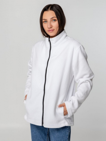 Куртка флисовая унисекс Manakin, белая, размер XS/S