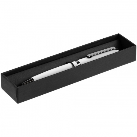 Ручка шариковая Inkish Gunmetal в футляре, белая