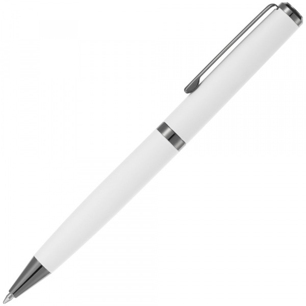 Ручка шариковая Inkish Gunmetal в футляре, белая