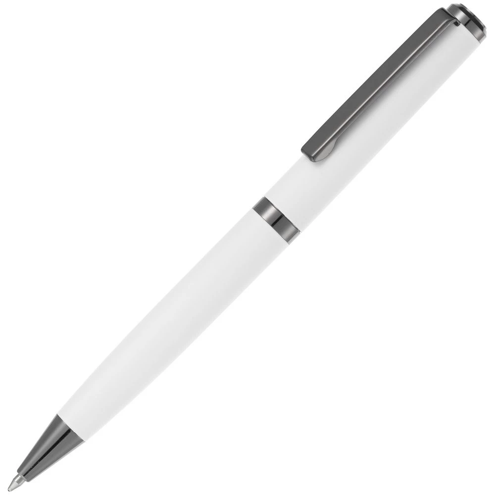 Ручка шариковая Inkish Gunmetal в футляре, белая